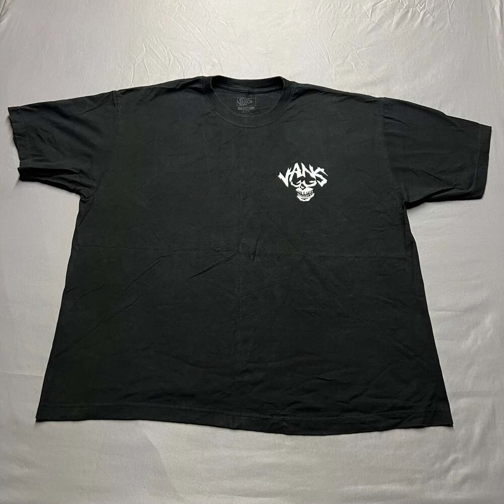 Vans Skull Reaper Spirit World T-Shirt Size X-Large Black Graphic Tee